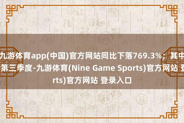 九游体育app(中国)官方网站同比下落769.3%；其中2021年第三季度-九游体育(Nine Game Sports)官方网站 登录入口