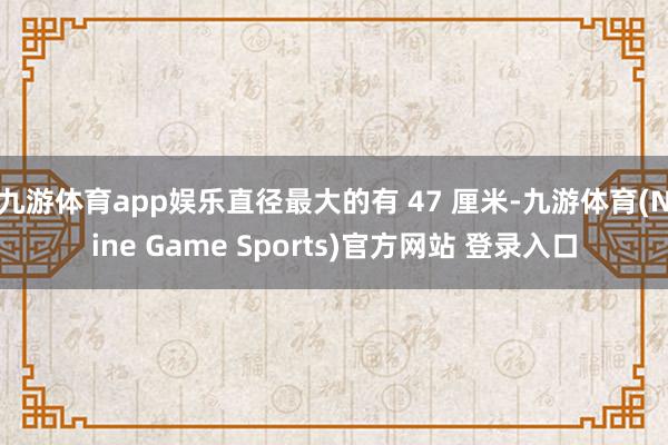 九游体育app娱乐直径最大的有 47 厘米-九游体育(Nine Game Sports)官方网站 登录入口