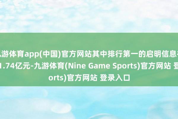 九游体育app(中国)官方网站其中排行第一的启明信息被净卖出1.74亿元-九游体育(Nine Game Sports)官方网站 登录入口