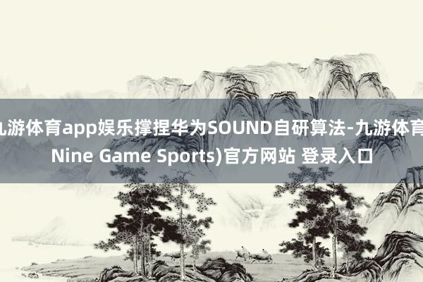 九游体育app娱乐撑捏华为SOUND自研算法-九游体育(Nine Game Sports)官方网站 登录入口